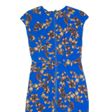 WHISTLES Womens Pencil Dress Blue Floral Sleeveless Knee Length UK 10