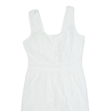 FAT FACE Womens Pencil Dress White Sleeveless Knee Length UK 14