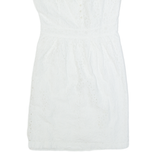 FAT FACE Womens Pencil Dress White Sleeveless Knee Length UK 14