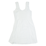 FAT FACE Womens Pencil Dress White Sleeveless Knee Length UK 14
