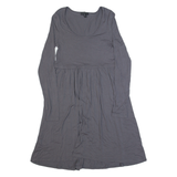 THE WHITE COMPANY Womens A-Line Dress Grey Long Sleeve Knee Length XS