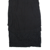 REISS Womens Shift Dress Black Sleeveless Knee Length UK 6