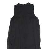 REISS Womens Shift Dress Black Sleeveless Knee Length UK 6