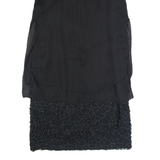 REISS Womens Shift Dress Black Sleeveless Knee Length UK 6