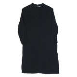 & OTHER STORIES Stockholm Atelier Womens Shift Dress Black Knee Length S