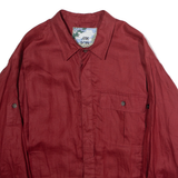 RIK SON Overshirt Mens Jacket Red 90s L
