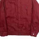 RIK SON Overshirt Mens Jacket Red 90s L