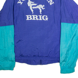 Yoseikan Brig Mens Shell Jacket Purple Nylon 90s Colourblock XL