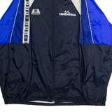 PRIMATO AC Sementina Mens Rain Jacket Blue Nylon 90s Hooded L