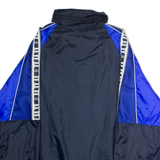 PRIMATO AC Sementina Mens Rain Jacket Blue Nylon 90s Hooded L