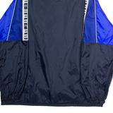 PRIMATO AC Sementina Mens Rain Jacket Blue Nylon 90s Hooded L