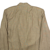 SAMPA Womens Blazer Jacket Brown Viscose 90s UK 10