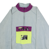 FILA Mens Pullover Jacket Grey Colourblock M