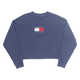 TOMMY HILFIGER Cropped Womens Sweatshirt Blue S
