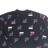 FILA Cropped Womens Sweatshirt Black M