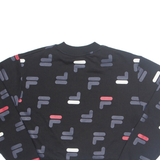 FILA Cropped Womens Sweatshirt Black XL