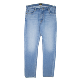 LEE Mens Jeans Blue Regular Tapered Stone Wash W36 L34