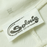 SOLVEIG Womens Shirt Dress White 90s Spotted Long Sleeve Knee Length L