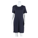 BETSY'S THINGS Womens Pencil Dress Blue Viscose Short Sleeve Knee Length M