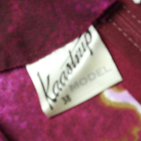 KAASTRUP Womens A-Line Dress Purple Floral Long M