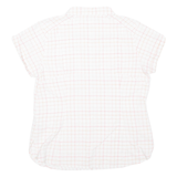 COLUMBIA Womens Shirt White Nylon Check L