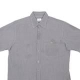 LACOSTE Mens Shirt Grey Check M