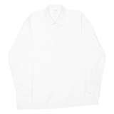 CANDAHAR CLUB Mens Plain Shirt White Long Sleeve L