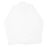 CANDAHAR CLUB Mens Plain Shirt White Long Sleeve L