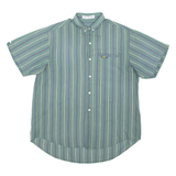 SLOT MACHINE Mens Shirt Green Striped L