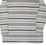 SEASONS Mens Shirt Grey Striped Long Sleeve L
