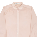 MARIO ROSELLA Womens Plain Shirt Pink Long Sleeve S