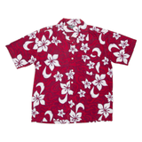 CASA BLANCA Mens Shirt Red Floral S