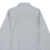 LEVI'S Slim Fit Mens Shirt Grey Striped Long Sleeve S