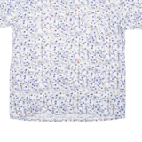 BREMO Mens Shirt Blue Crazy Pattern XL