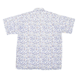 BREMO Mens Shirt Blue Crazy Pattern XL