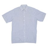 C&A Mens Shirt Blue Striped L