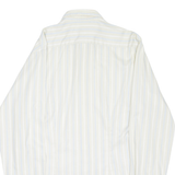 LINEO Mens Shirt Beige Striped Long Sleeve L
