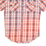 LEVI'S Mens Shirt Red Check Short Sleeve S