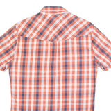LEVI'S Mens Shirt Red Check Short Sleeve S