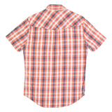 LEVI'S Mens Shirt Red Check Short Sleeve S