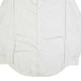 CALVIN KLEIN Slim Fit Stretch Mens Plain Shirt Grey Long Sleeve L