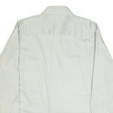 CALVIN KLEIN Slim Fit Stretch Mens Plain Shirt Grey Long Sleeve L