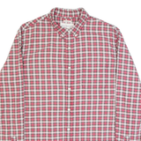 Vintage RALPH LAUREN DENIM & SUPPLY Mens Shirt Red 90s Check Long Sleeve L