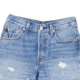 LEVI'S 501 Womens Denim Shorts Blue Relaxed XXS W24