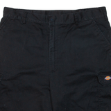 DICKIES Mens Workwear Shorts Black Relaxed XL W38