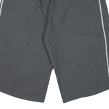 NIKE Mesh Lining Mens Pedal Pushers Shorts Grey Relaxed XL W32