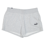 PUMA Womens Casual Shorts Grey Relaxed XL W36