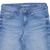 CALVIN KLEIN JEANS Mens Jorts Shorts Blue Relaxed S W28