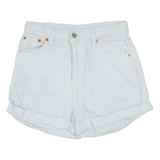 LEVI'S A-line Mom Womens Denim Shorts White Relaxed XXS W24