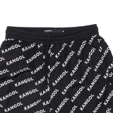 KANGOL Mesh Lining Mens Swimming Shorts Black Relaxed S W28
